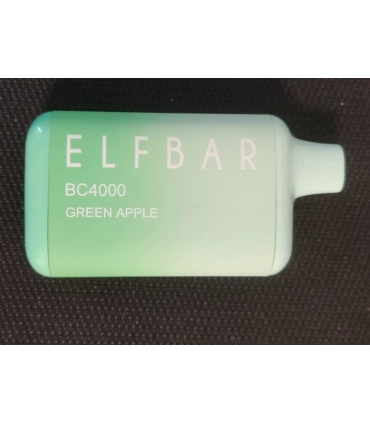 Одноразові цигарки, що перезаряджаються, Elf bar BC4000 Зелене Яблуко оптом, Elf Bar Original , 8,70 $