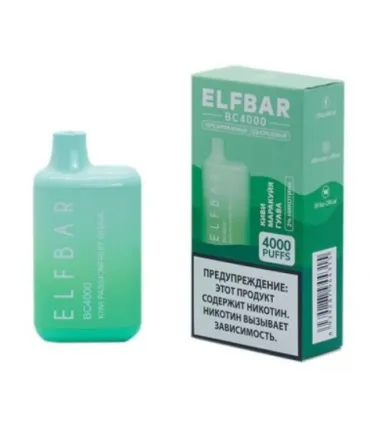 Одноразові цигарки, що перезаряджаються, Elf bar BC4000 Маракуйя Гуава Ківі оптом, Elf Bar Original , 8,70 $