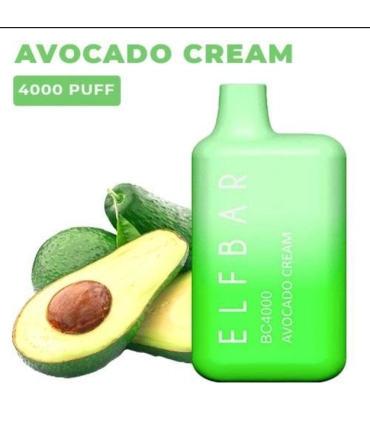 Одноразові цигарки, що перезаряджаються, Elf bar BC 4000 Авокадо з вершками оптом, Elf Bar Original , 8,70 $