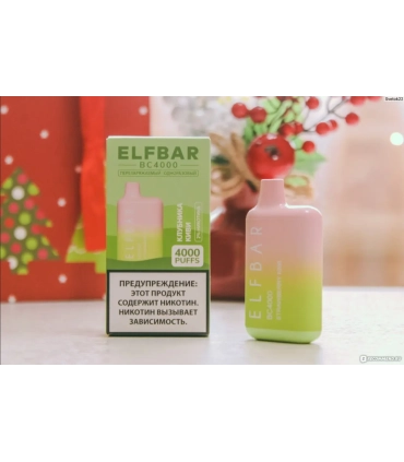 Електронні одноразові сигарети Elf bar BC4000 Ківі Полуниця оптом, Elf Bar Original , 8,70 $