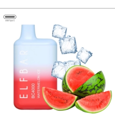 Одноразові цигарки, що перезаряджаються, Elf bar BC 4000 Кавун оптом, Elf Bar Original , 8,70 $