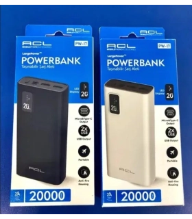 Універсальний акумулятор Powerbank ACL PW-17 20000 mAh оптом, ACL mobile phone accessories , 22,00 $