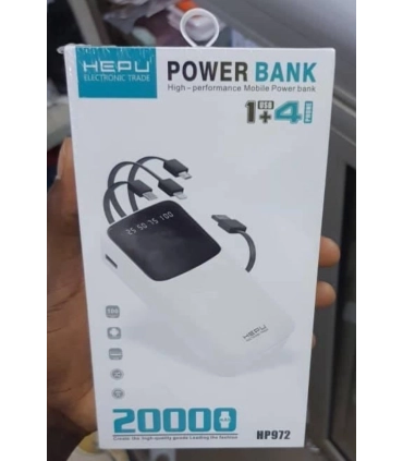 Універсальний акумулятор Power bank HEPU HP972 20000 mAh оптом, HEPU , 20,00 $