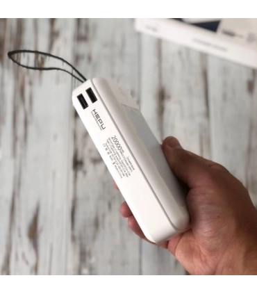 Универсальная внешняя батарея Power bank 20 000 mAh HEPU HP975 с фонариком оптом, HEPU , 20,00 $
