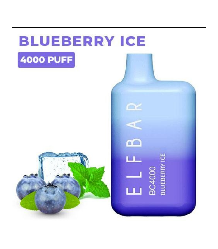 Перезаряжаемые одноразовые сигареты Elf bar BC4000 Blueberry