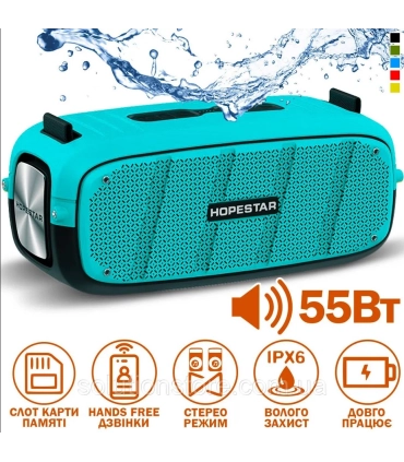 Портативна MP3 колонка HOPESTAR A20 Blue оптом, Hopestar , 50,50 $