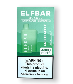 Одноразові цигарки, що перезаряджаються, Elf bar BC4000 Зелене