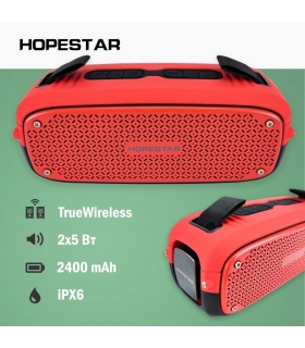 MP3 колонка Bluetooth HOPESTAR A21 Red оптом, Hopestar , 18,80 $