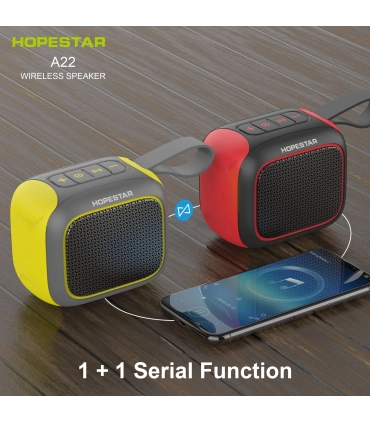 MP3 колонка Bluetooth HOPESTAR A22 Gray yellow оптом, Hopestar , 9,40 $