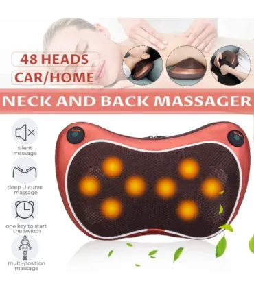 Массажная подушка для шеи и спины Massage Pillow 4 ролика оптом, TV Shop , 8,50 $