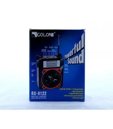 Китайский приемник Golon RX-9122 с колонкой и фонариком оптом, Golon , 9,40 $