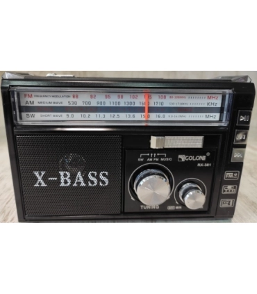 Радиоколонка GOLON RX-381 с фонариком оптом, Golon , 8,40 $