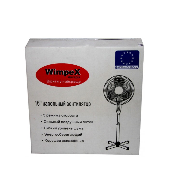 Бытовой напольный вентилятор 40W Wimpex WX-1612 купить оптом