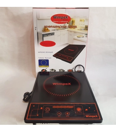Инфракрасная электроплита 1 конфорка 2000 Вт WimpeX WX-1322 оптом, WimpeX , 19,00 $