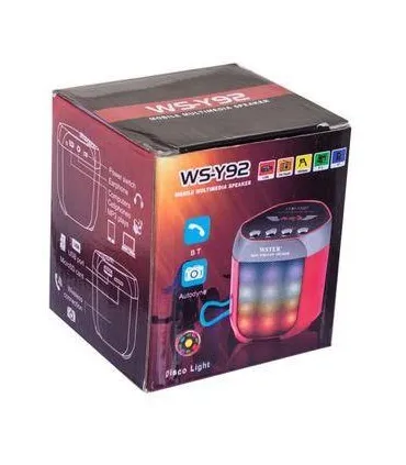 Портативная светодиодная колонка с Bluetooth WSTER WS-Y92 оптом, WSTER , 6,50 $