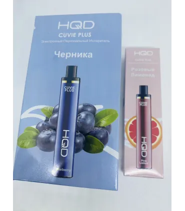 Одноразовые электронные сигареты HQD Cuvie Plus 1200 затяжек Blueberry оптом, HQD , 3,20 $