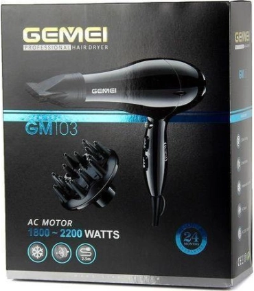 Фен для волос 2200Вт Gemei GM-103 оптом, Gemei , 16,10 $