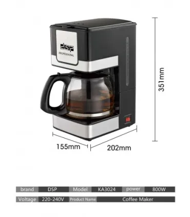 Кавоварка DSP Coffee Machine 800W KA3024 оптом, DSP , 19,00 $